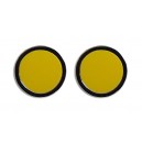 Yellow circular flat 